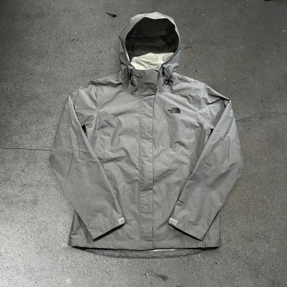 The North Face Jackets & Blazers - Women's The North Face grey dryvent weatherproof shell hooded jacket Size M
